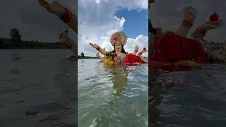 Durga visarjan 2024 #penganga river #durga Matha Nimajjanam #shorts #durga #durgadevi visarjan