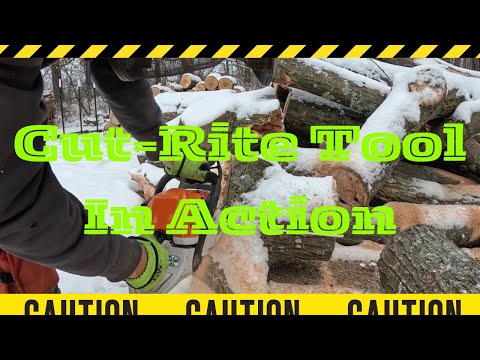 Cut-Rite Chainsaw Measuring Tool In Action !!!!