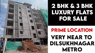 Brand new 2&3BHK flats in Dilsuknagar, Hyderabad || ready to move || real estate Hyderabad