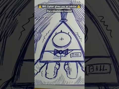 Bill Cipher gives you an advice 🤔⚠️ #shorts #artmeme #drawing #billcipher #fyp #gravityfalls