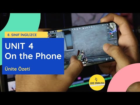 8. SINIF İNGİLİZCE 4. ÜNİTE KONU ÖZETİ (ON THE PHONE)