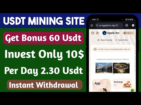 Apple Mall | New Usdt Earning Site | Usdt Money Making Website | Free Usdt Mining | Usdt Earning