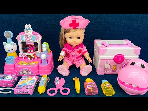 [75 minute video] DOCTOR'S COSTUME AND TOOLS TOY SET 👨_⚕️ ASMR Satisfying Unboxing