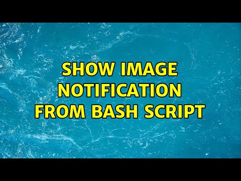 Show image notification from bash script