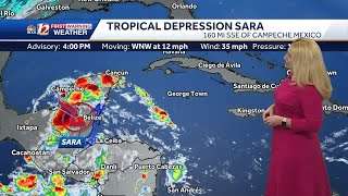 WATCH: Tropical Depression Sara Moving Over the Yucatan Peninsula