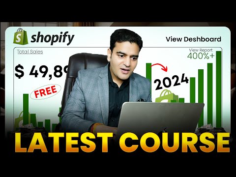 Shopify Complete Course 2024 in Hindi | Shopify Website Design Full Course | #shopifyforbeginners