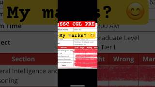 Unboxing my SSC CGL 2024 Pre/Tier 1 marks #ssc #ssccgl
