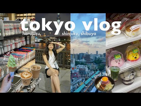 JAPAN VLOG 🍡˖°౨ৎ exploring tokyo, what i eat, teamLabs, shopping in harujuku & shibuya, konbini