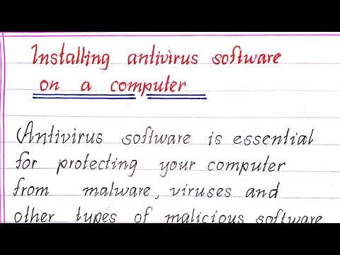 How To Install Antivirus Software on a Computer || Instruction Writing || Writeology TV