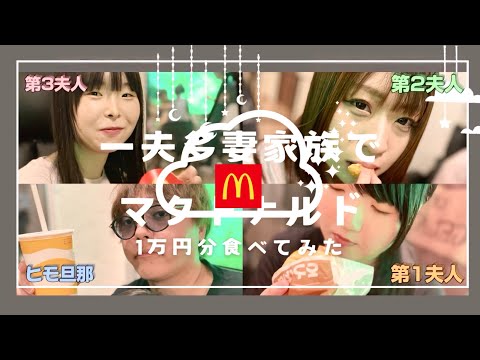 【一夫多妻制】陽咲が救急搬送された日の夜にﾏｸﾄﾞﾅﾙﾄﾞ1万円分食べてみた【24話】