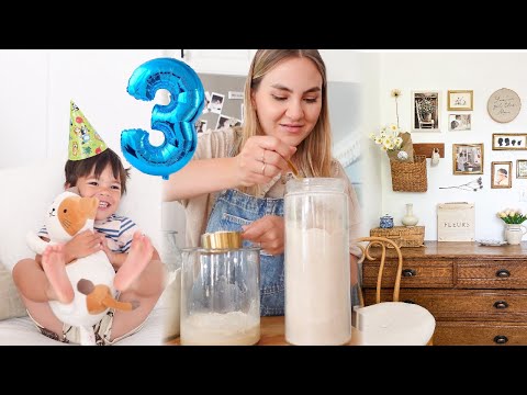 DITL of a SAHM | Sourdough Process, Thrift Haul, and ROWAN'S BIRTHDAY!