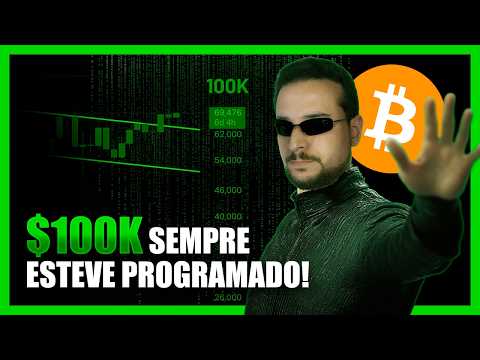 BITCOIN CONFIRMA ALTA APÓS RETESTE PERFEITO! 100K ESTÁ PROGRAMADO NA MATRIX 🕶