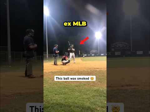 MLB Player hits a bomb in a men’s league 😂