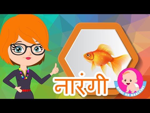 Orange Color Song for kids - Hindi Rhymes | नारंगी रंग | Bindi ke Balgeet | बिंदी के बालगीत