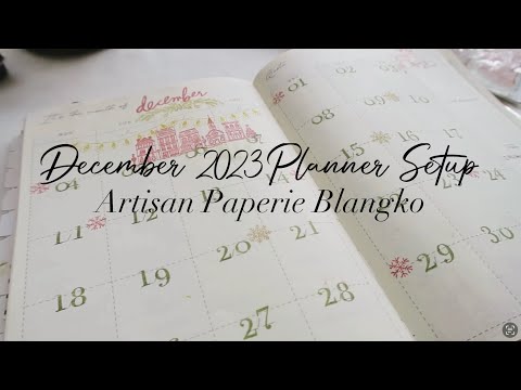 December 2023 Planner Setup | Artisan Paperie Blangko Planner