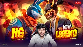 NG vs NEW LEGEND ? 💀  1 vs 5 LAST 😥 HARDEST  GUILD  TEST 🥵  #nonstopgaming -free fire live