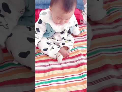 Baby 👼 don't want to wear Socks 🤣 #cute #foryou #Baby #Boy #kids  #cutebaby #babyfun #babytv