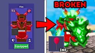 NEW UPDATE Added FIRE ARMOR + BALLOONS! (Roblox Bedwars)