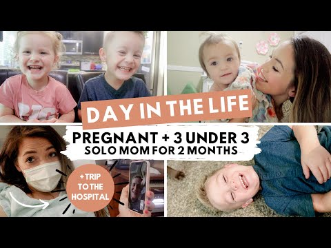 REAL DAY IN THE LIFE  2022 | DITL with 3 UNDER 3 + PREGNANT | Dad GONE for work | The Carnahan Fam