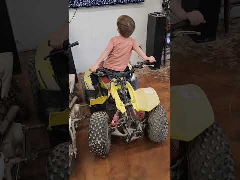 Off season strength training! #funny #kids #atv