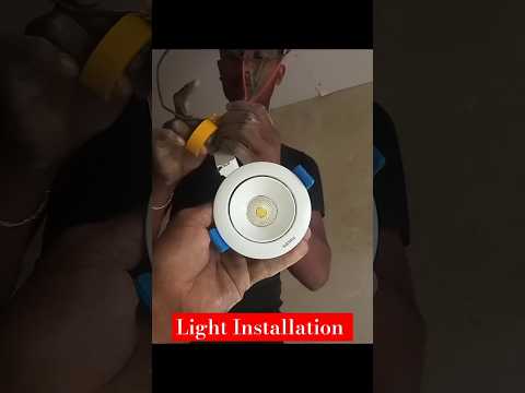 How to Install light a Fixtures in the Ceiling | 👷🤯 | #bulb #light #shorts