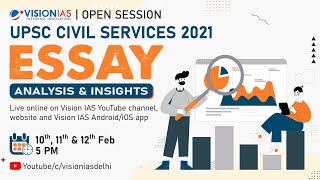 UPSC Civil Services Mains 2021 Analysis & Insights | Essay | Part 1