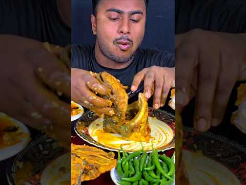 Spicy Big Pangas Fish Head Curry #mukbang #asmr #shortvideo #reelsvideo #food #eating #short #reels