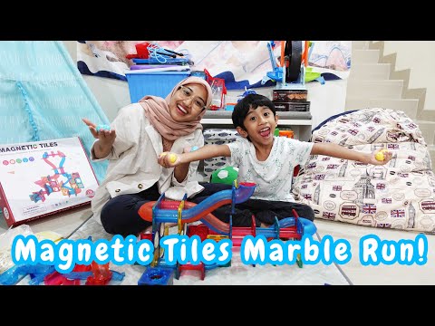 Fun with Magnetic Tiles at Home! Education Toys!