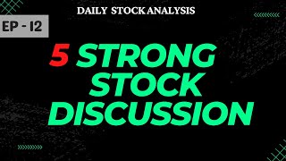 EP - 12 DAILY STOCK ANALYSIS | WEALTHCREATOR7 | #dailyanalysis