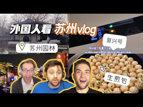 外国人看苏州vlog：世界最快复兴号-苏州园林-生煎包-逛吃