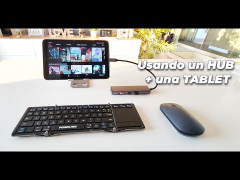 TABLET : Usando un HUB con teclado + ratón