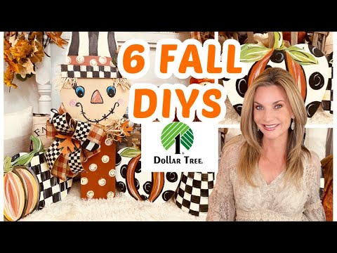 🎃6 DOLLAR TREE DIY FALL DECOR CRAFTS!! 🎃 I Love Fall ep 22 Olivia's Romantic Home DIY