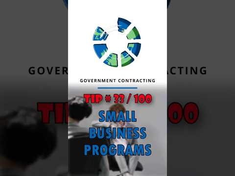 Small Business Programs | Win Government Contracts! ✅ #smallbusiness #governmentcontracting #money