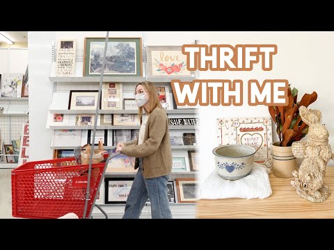 THRIFT WITH ME | Spring Decor, Postpartum Wardrobe, & Kids Clothes