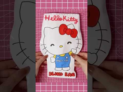 hello kitty paper doll 🎀 #sanrio #unboxing #asmr #blindbag #craft #papercraft #kpop #kawaii #kuromi