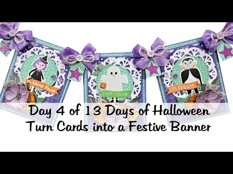 Day 4 of 13 Days of Halloween for 2023 Create a Spooktacular Halloween Banner in Minutes Easy DIY