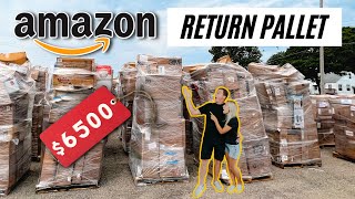 We Bought An Amazon Returns Pallet For $525 - Unboxing $6500 In MYSTERY Items!