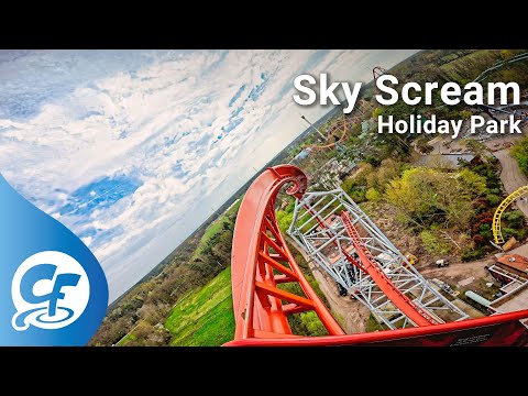 Sky Scream front seat on-ride 5K POV @60fps Holiday Park