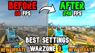 The BEST Warzone Season 5 Updated Settings! (Optimize FPS & Visibility)