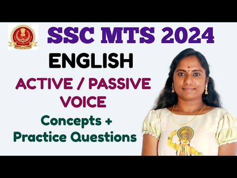 Active /Passive Voice. SSC MTS ENGLISH 2024.