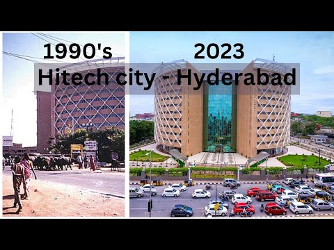 Hitech city 1990's - 2023 changes #hyderabad #hitech city #1990