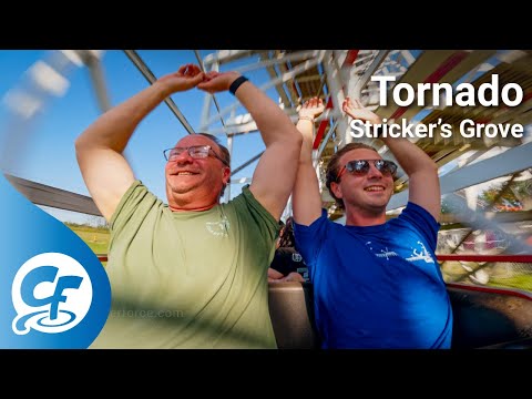 Tornado on-ride reverse ridercam 5K POV @30fps Stricker's Grove