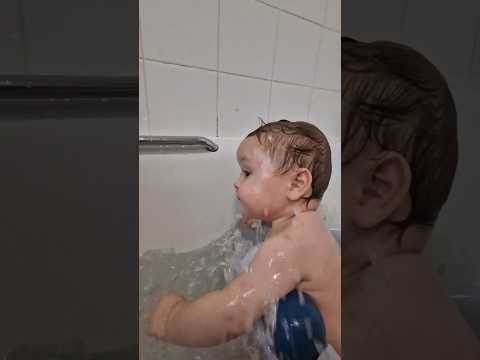 He absolutely LOVES bath time😂🥰 #babyboyfun #funnybaby #babyboy #babyshorts