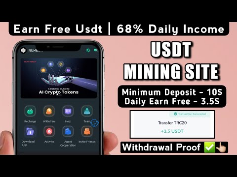 New Usdt Earning Site Usd Mining Site 2024 Best Investment Usdt Earning Website