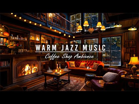 Ethereal Jazz Piano Music & Warm Cafe Ambience ~ Night Jazz Instrumental Music for Relax, Good Mood