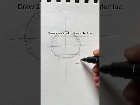 Easy way to draw side view face!!✨ -#shorts