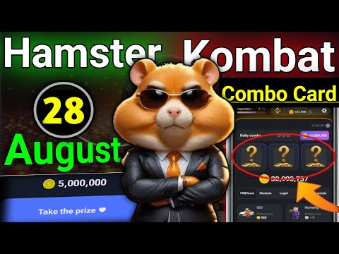 August 27 Hamster Kombat Daily Combo Today Cipher Card August 27 Daily Combo Hamster Kombat 27 agu