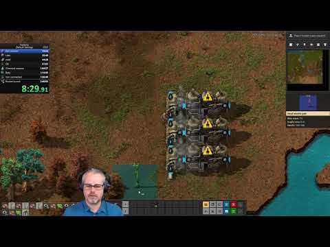 Factorio Default settings Speedrun Former WR 2:35:39