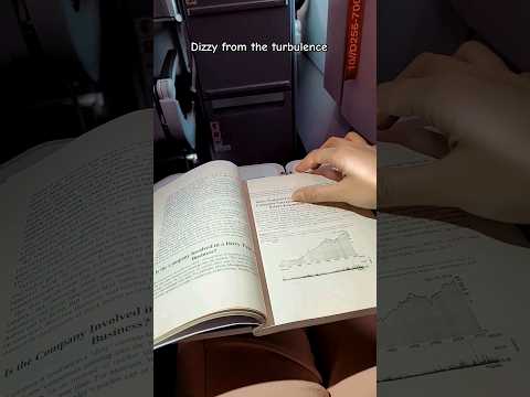 Study With Me On An Airplane Challenge 📖✈️