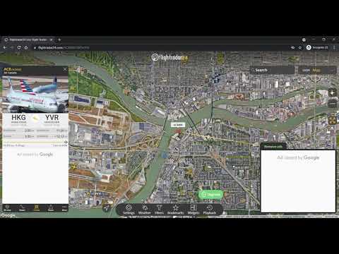 Air Canada flight AC8 arriving at Vancouver Intl Airport - Flight Tracking - July 29th 2021